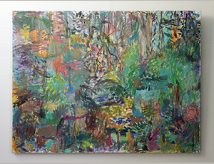 Wald Licht, 150 x 200 cm, Ö̈l auf Leinwand, 2014