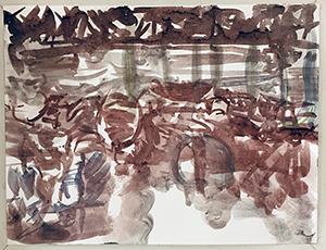 Pour un Petit Plaisir I, 2014, Aquarell auf Papier, 21,5 x 27,8 cm
