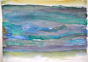 Am Meer II, Aquarell auf Papier, 21,5 x 28 cm, 2016