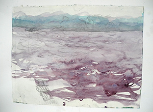 Am Meer IV, Aquarell auf Papier, 21,5 x 28 cm, 2016